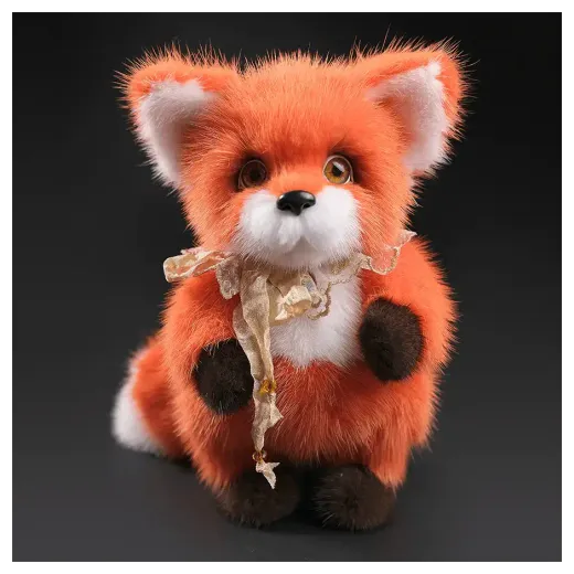 Мягкая игрушка из меха «Лисичка Ася»