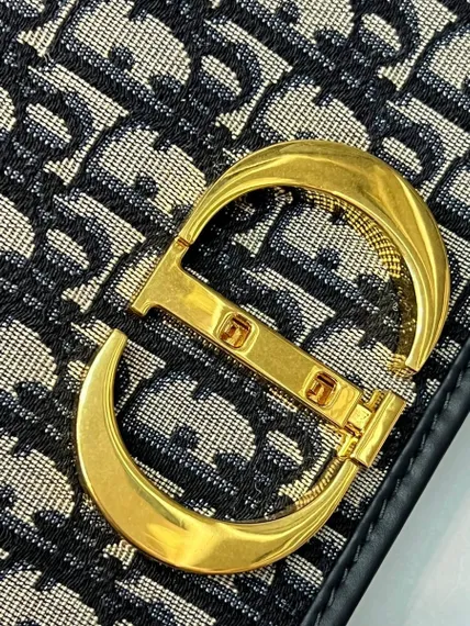 Сумка Dior 30 Montaigne жаккард Oblique