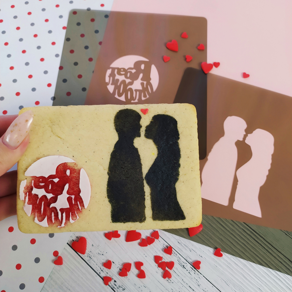 Трафарет любовь №28 Влюбленные