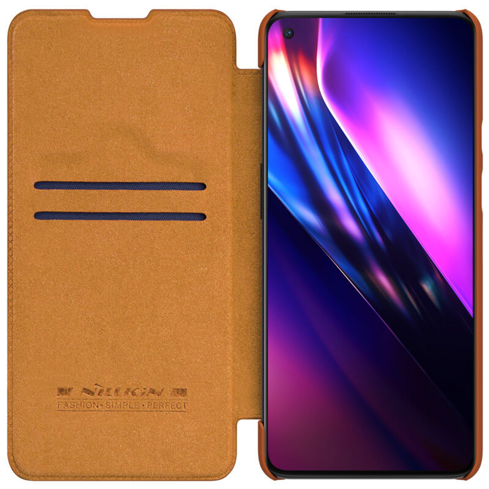 Кожаный чехол-книжка Nillkin Leather Qin для OnePlus 9