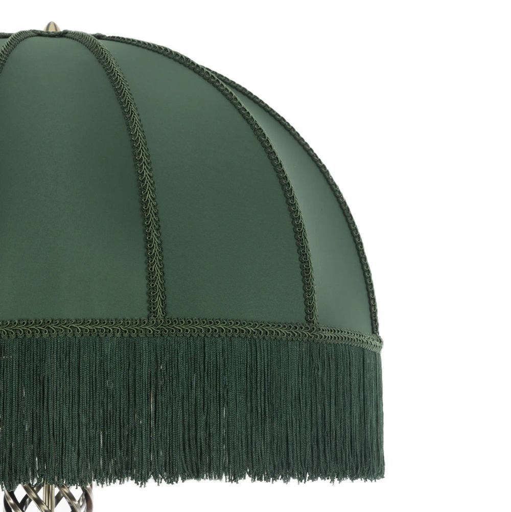 Citilux Базель CL407932T Торшер бронза со столиком и зелёным абажуром