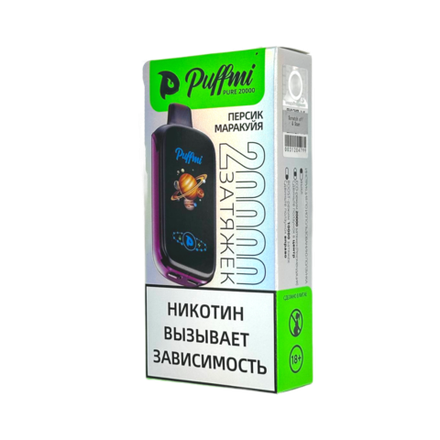 Puffmi Pure Персик-маракуйя 20000 затяжек 20мг (2%)