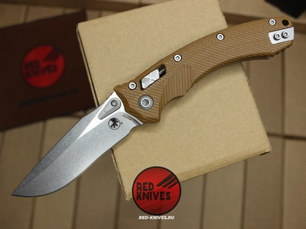 Нож Microtech Amphibian G10 - песочная рукоять G10, клинок стоунвош RK/459