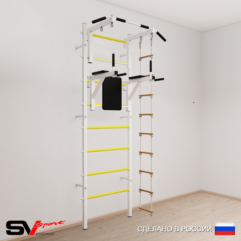 Шведская стенка Sv Sport усиленная 672 (Турник стандарт/Брусья/Лестница)