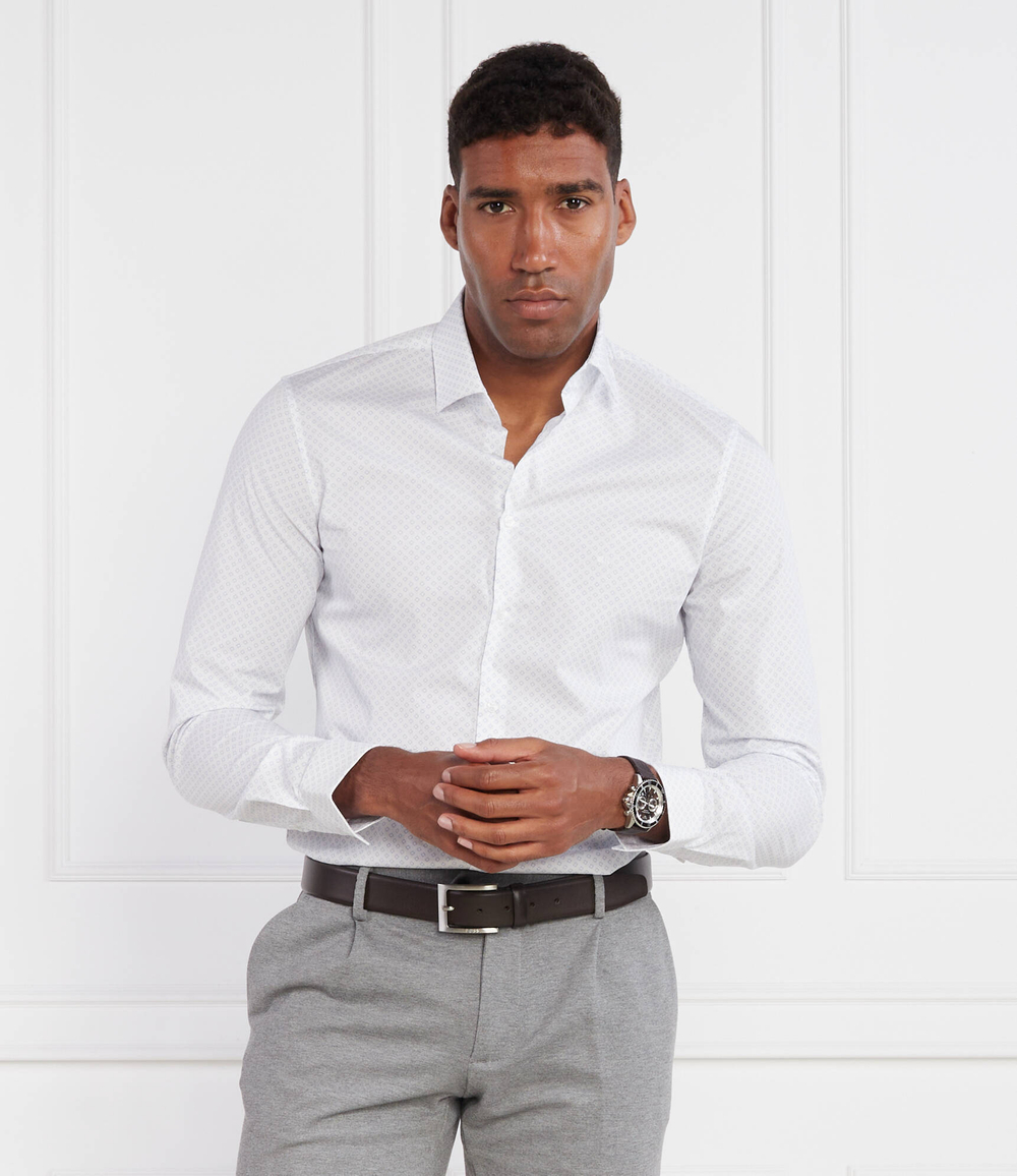 Рубашка POPLIN SQUARE PRINT Calvin Klein - белый(K10K111638)