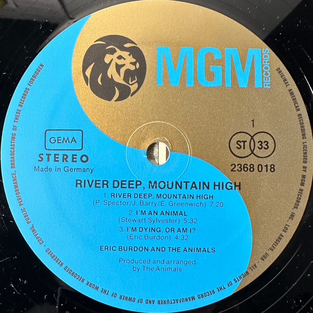 Eric Burdon And The Animals ‎– River Deep Mountain High / Ring Of Fire 2LP (Германия 1983г.)