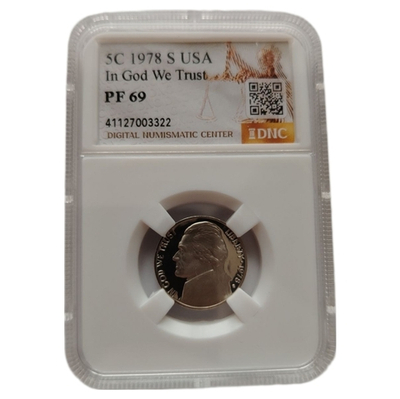 Монета 5 центов (cents) 1978 год "Jefferson Nickel"