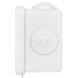 Распаячная коробка ЭРА KOR-65-65-50-4g открытой установки серая 65х65х50мм с гермовводами 4 вх. IP54