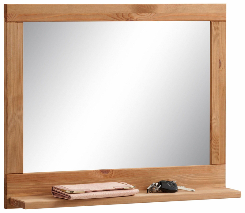 Зеркало Джосси из массива сосны, бежевый