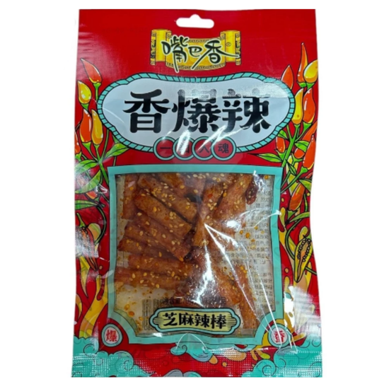 Мясо соевое Maojinsong Острая палочка со вкусом кунжута, пряная и острая красная, 75 гр (Китай)