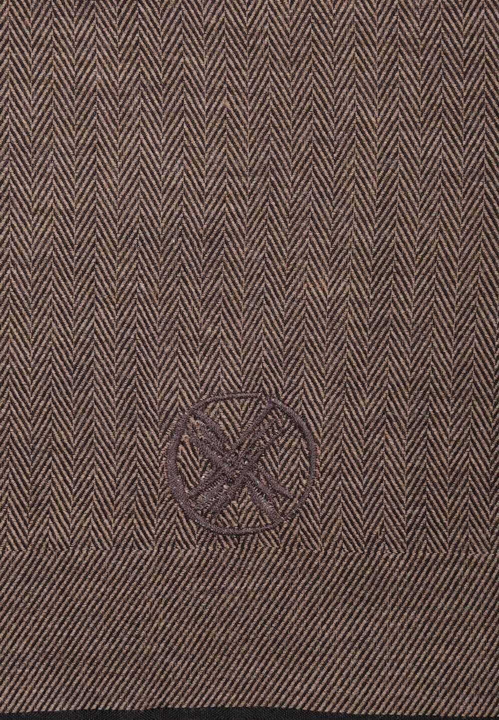 Шерстяной шарф 45×180 BROWN