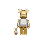 Дизайнерские игрушки BE@RBRICK MEDICOM TOY PLUS GOLD CHROME Ver., GOLD-CHROMEVer
