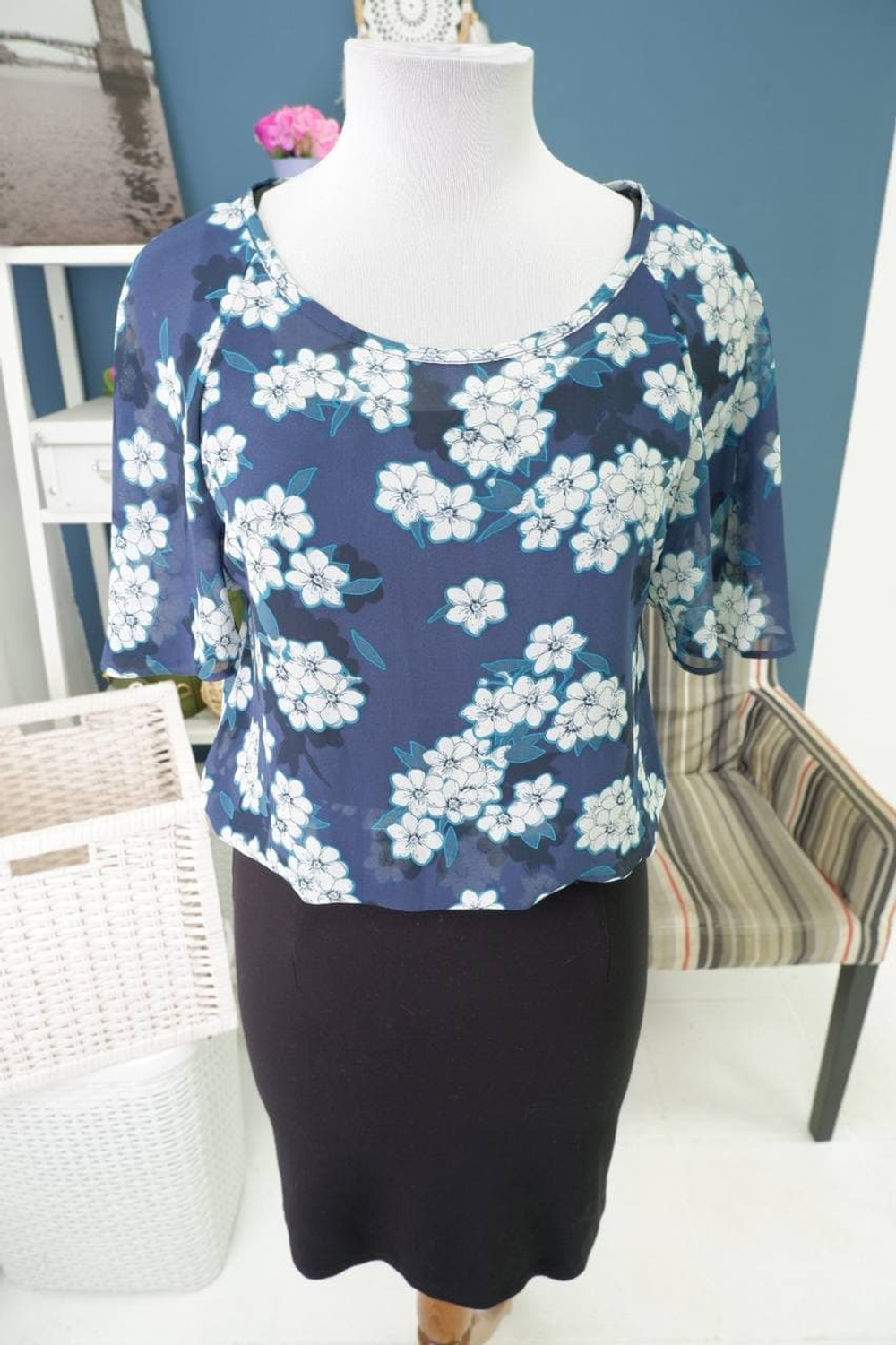 Платье Ici et Maintenant комбинированное 42 размер