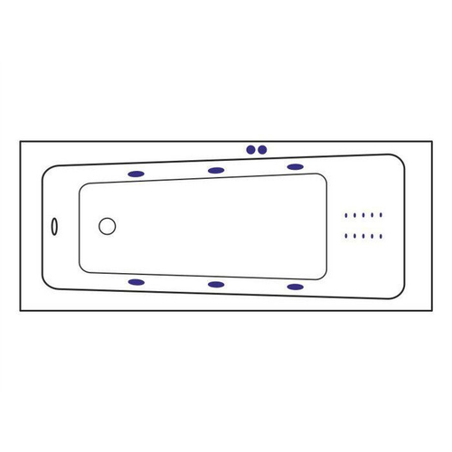 Акриловая ванна 160х70 см Excellent Ava WAEX.Ava16.LINENANO.CR белая