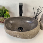 Раковина из речного камня RS-75360  42*30*14 0861