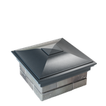 Колпак полимеркомпозитный Monblan 385*385 (1,5 кирпича) серый