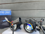 24е - ТУМАНКИ BI-LED (белый, ближний + дальний) би-линзы(Citroen, Ford, Mitsubishi, Land Rover, Renault, Suzuki, Daewoo),светодиодные противотуманные фары (2 шт. / комплект)