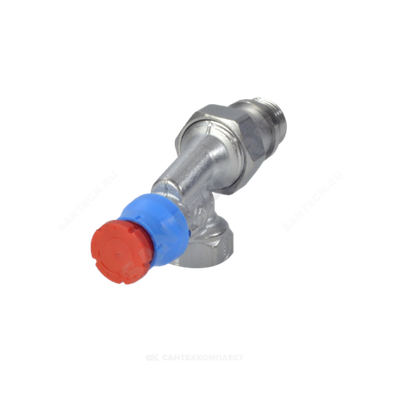 Клапан термостатический R415TG Ду 15 Ру10 угловой осевой ВР клипс clip-clap без преднастройки штуцер с герметичной прокладкой Giacomini R415X033
