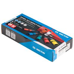 KING TONY (44907MP) Набор глубоких ударных торцевых головок 1/2", шестигранные, 15-22 мм, 7 предметов