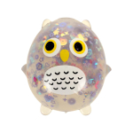 Мякиш Сова с блестками 9 см, 3 цвета микс, пакет с-30508