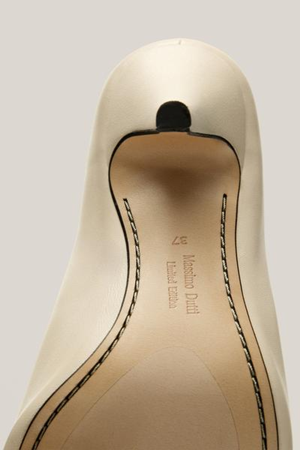 Massimo Dutti Туфли на мягком каблуке - Limited Edition, ванильный