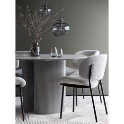 Стул Embrace, букле, светло-серый