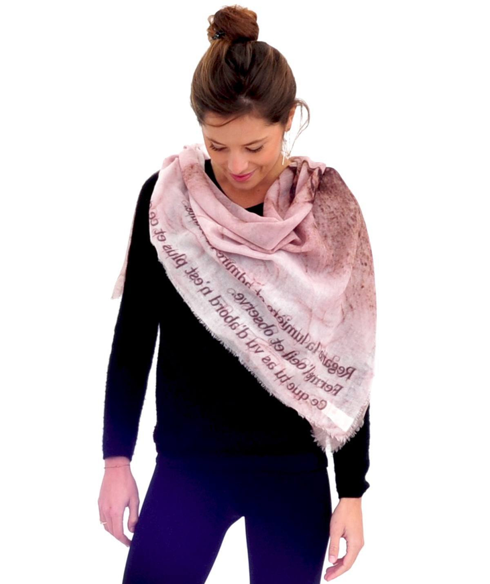 Шаль 105х105 Petrusse Luce бежевая Франция