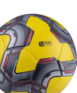 Мяч футбольный Grand №5, желтый/серый/красный