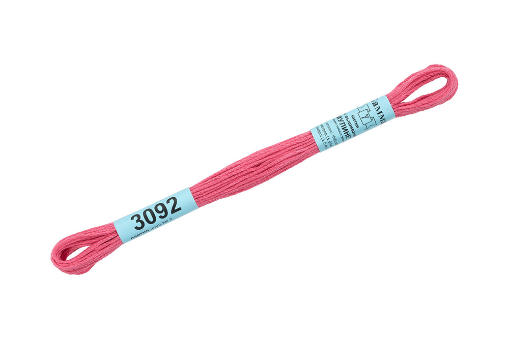 Мулине "Gamma", 100% хлопок , 8 м, №3092