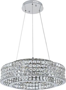 Люстра подвесная LED 80W 3000К-6000К 4024/09/06P хром Karnelli Stilfort