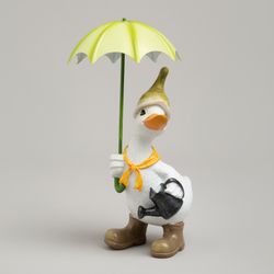 СТАТУЭТКА "УТКА ПОД ЗОНТИКОМ" 10,5Х12Х20 СМ