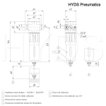 LF-1/8-D-MINI Фильтр влагоотделитель  G1/8, 16 бар