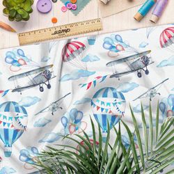 Ткань муслин самолеты и воздушные шары