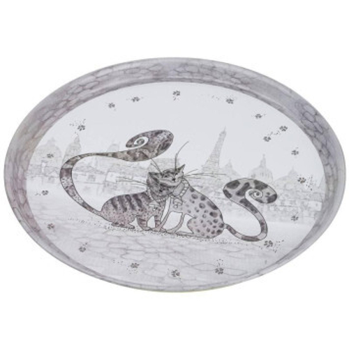 Поднос сервировочный "Котики" 33х2.1см