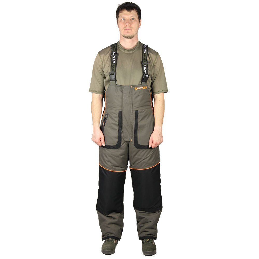 Костюм зимний мужской Siberia LUX Huntsman Хаки/Черный ткань Breathable