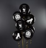 Шар (12''/30 см) Мрачная стори, Черный, пастель, 2 ст, 25 шт.