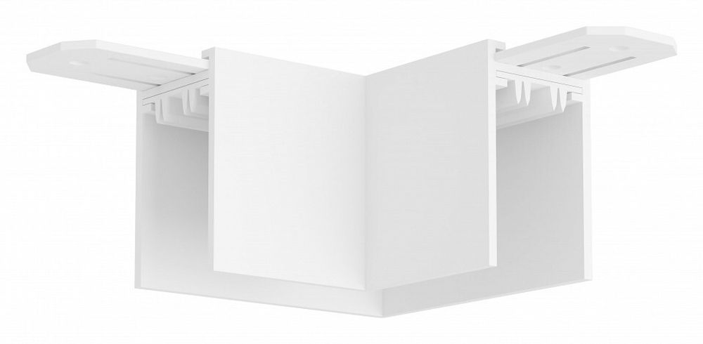 Соединитель угловой L-образный для треков накладных Denkirs Smart TR2102-WH