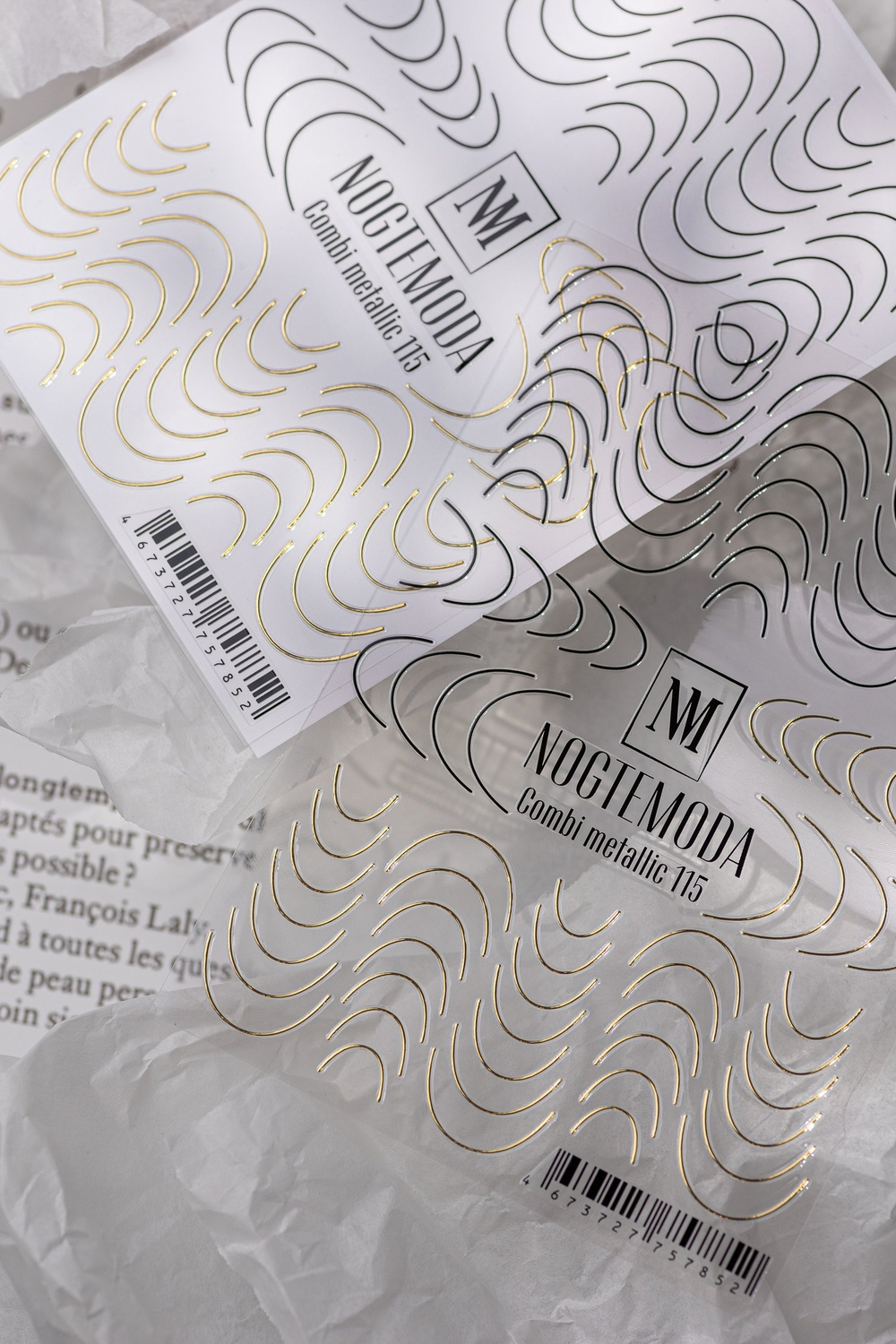 Nogtemoda Наклейки для ногтей Combi Metallic 115