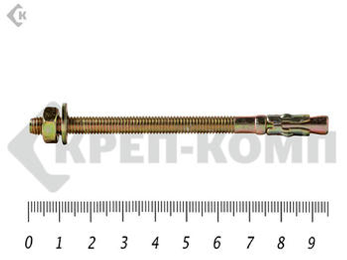 Анкер клиновой, желтый цинк 6х 95 (10шт)