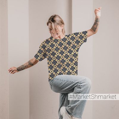 Футболка женская оверсайз с принтом 