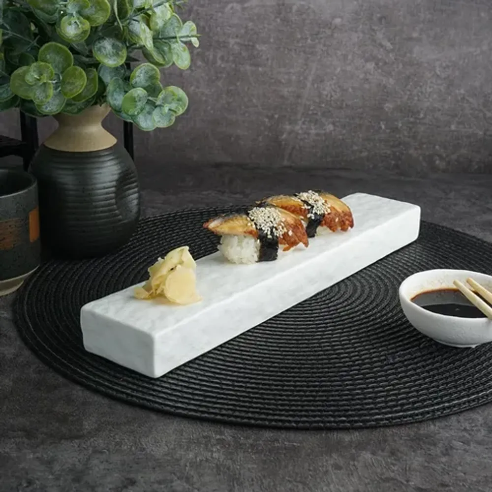 Блюдо прямоугольное 30,6*6 см h2,8 см White Matt Panasia P.L. Proff Cuisine [4]