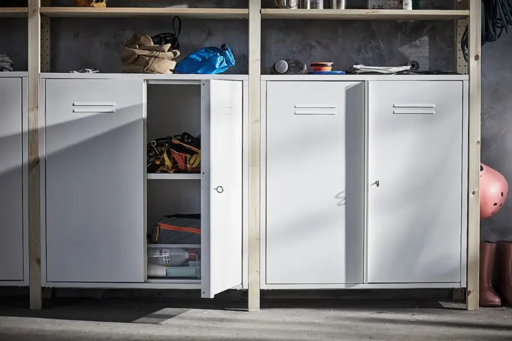 Комбинация для хранения - IKEA IVAR/ИВАР ИКЕА, 259х30х226 см, сосна/белый