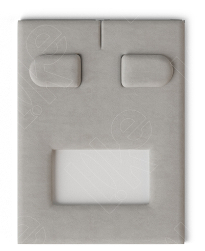 Вкладыш 08/наклонный/для серег/2 язычка/окошко для бирки/прорезь для нитки