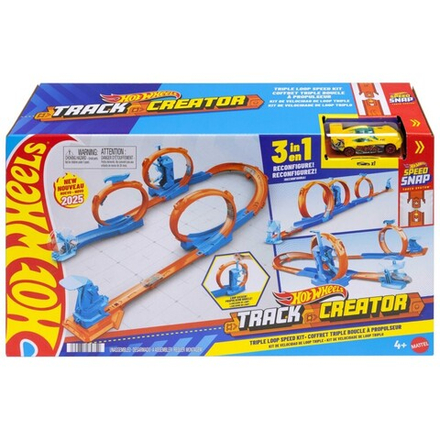 Hot Wheels - THREE RACING TRACKS + машинка JDW39