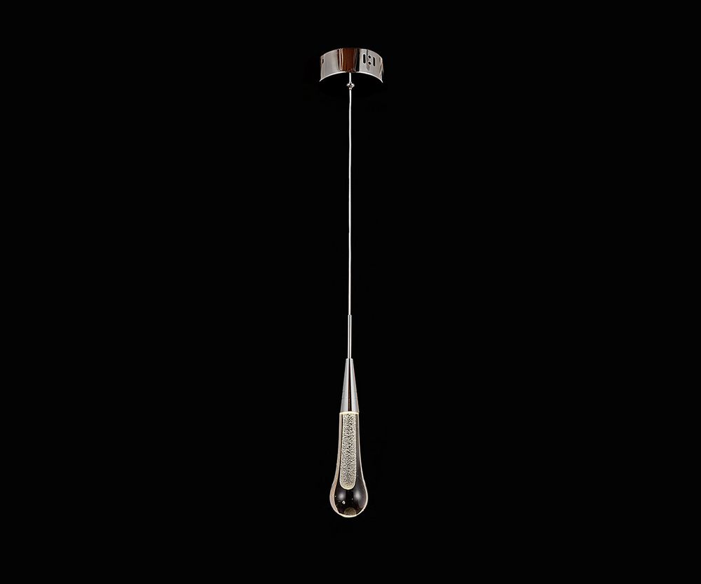 Подвес Гутта хром d10 h200 Led 3w (4000k)