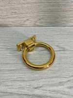 Мебельная ручка-кольцо золото "Трабл Шутер" 80мм