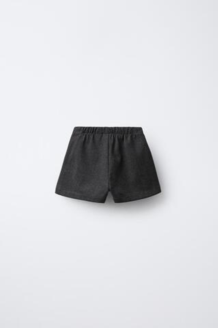 ZARA ЮБКА-ШОРТЫ «SOFT TOUCH» СО СКЛАДКАМИ, СЕРЫЙ