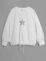 Свитшот для девочки осенний с завязками