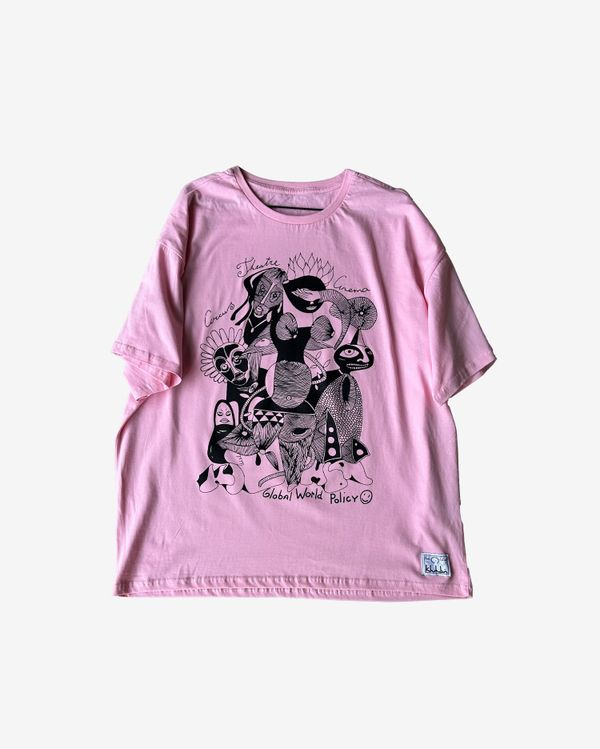 Футболка The Global Scene розовая - фото 1