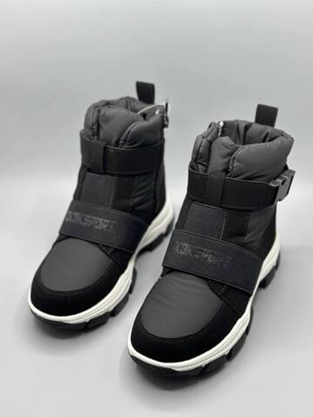 Детские зимние дутики ботинки Buba Black